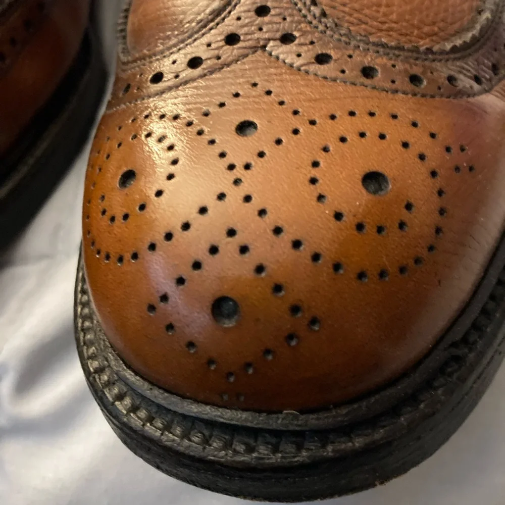 Hanover Wing Tip Shoes Size 10 Ex Cond - Picture 3 of 13